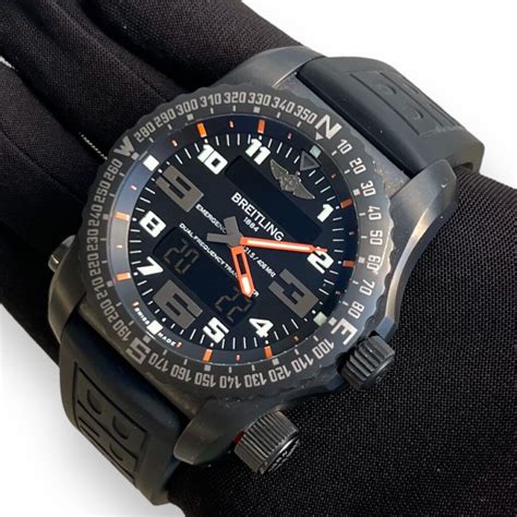 breitling professional emergency ii night mission replica|Breitling Emergency II Night Mission Black & Orange Rare.